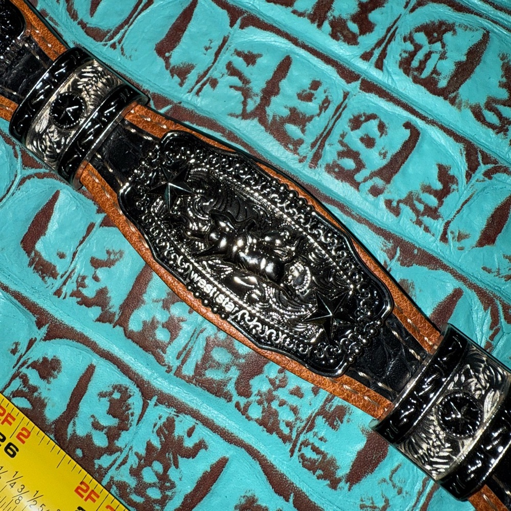 New with tags black and Brown western belt.